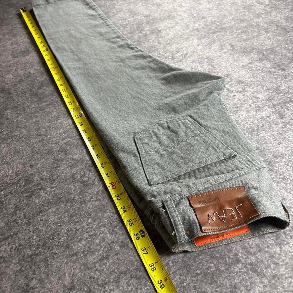 Jean Shop Men’s 28 Gray Selvedge Denim Jeans Slim Fit Made USA 100% Cotton - Picture 8 of 8